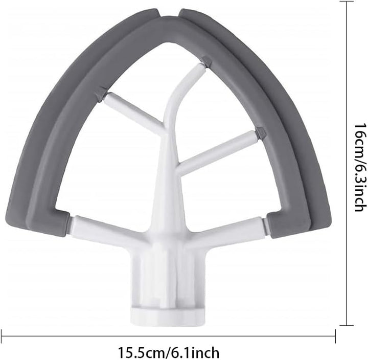 4,5/5 Quart Flex Edge Schlägel, kompatibel mit KitchenAid Kippkopf-Standmixer, Ganzmetallklinge mit
