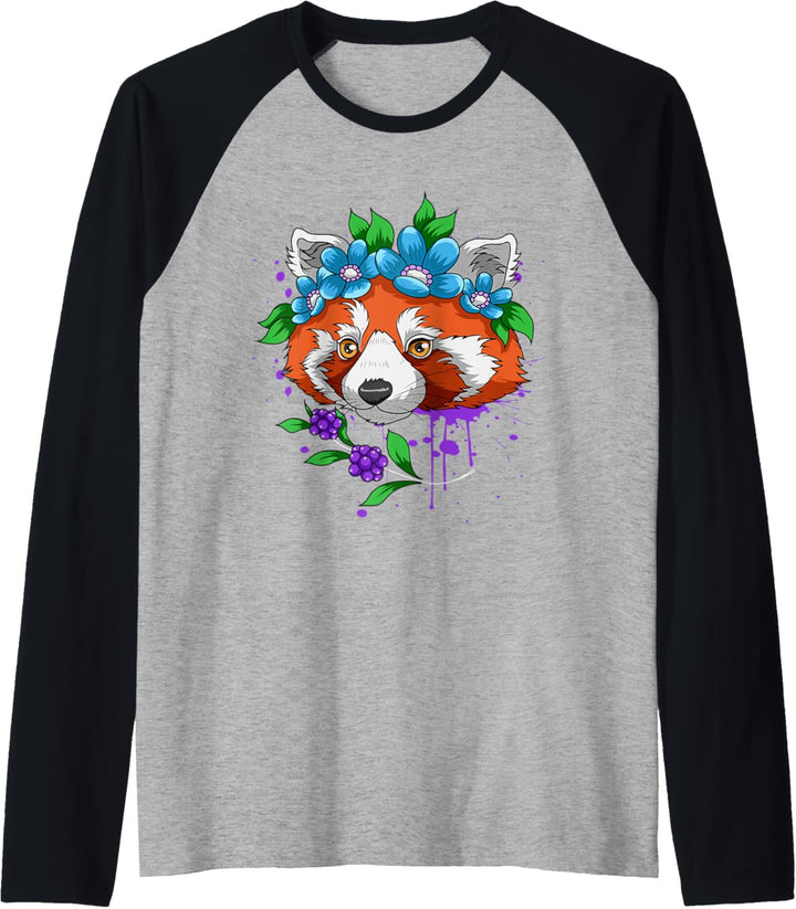 Katzenbär - Roter Panda Raglan