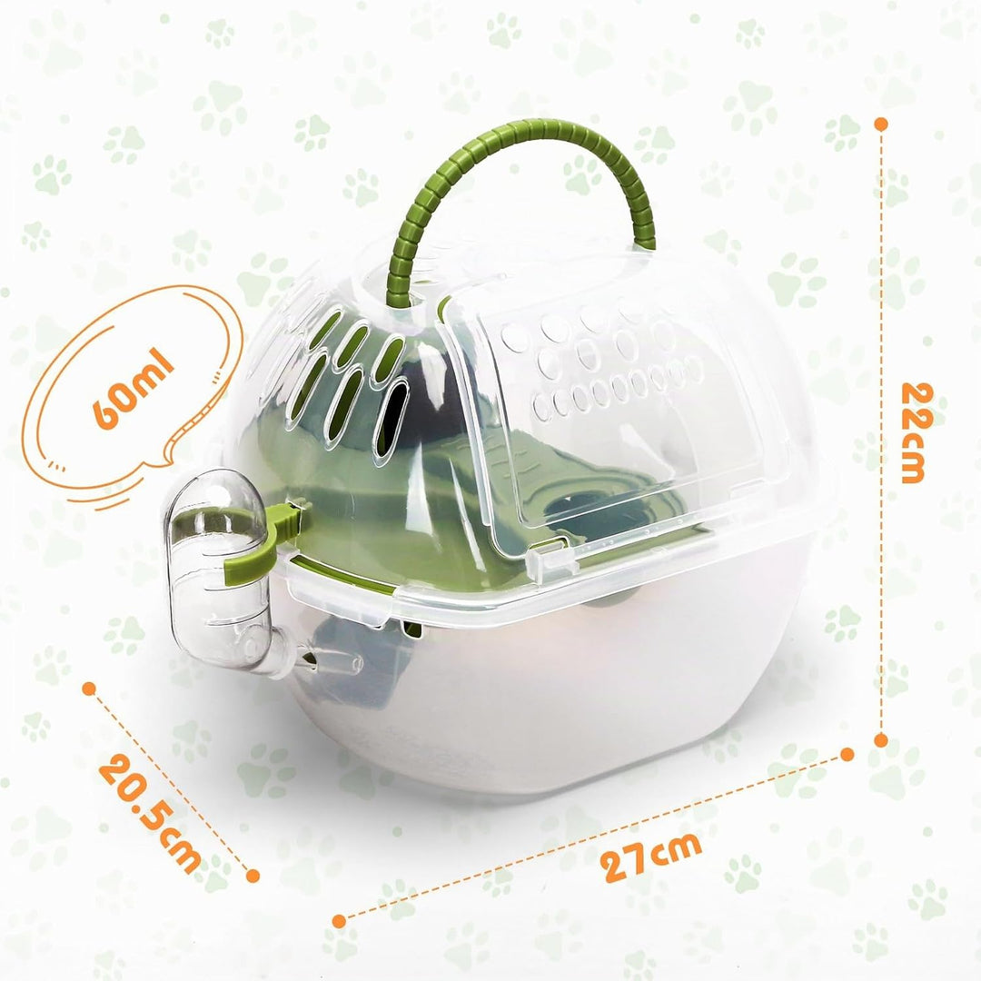 Nobleza - Kleintier-Transportkäfig, tragbarer Hamster-Transportkäfig, Transportbehälter für Kaninche