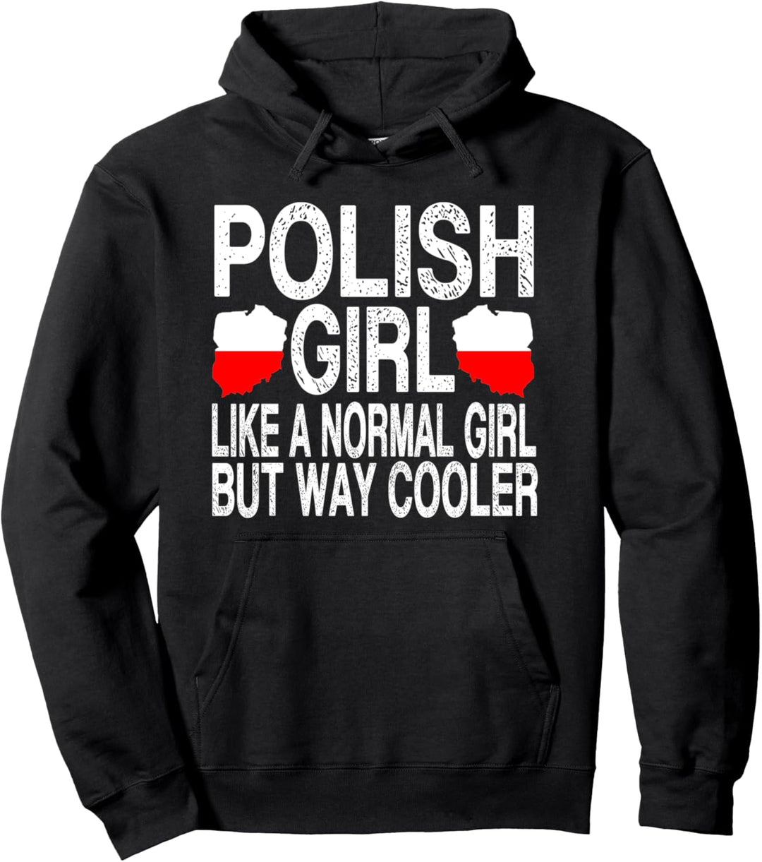 Polnisches Mädchen-Shirt – Polen-Flagge Pullover Hoodie