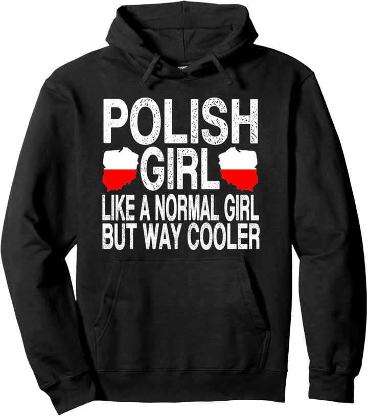 Polnisches Mädchen-Shirt – Polen-Flagge Pullover Hoodie