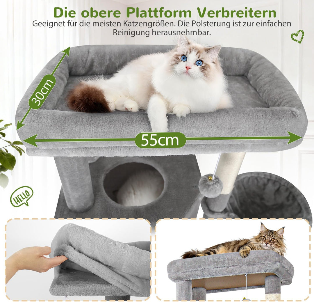 Globlazer S69B Kratzbaum XL Stabil Hoch 180 cm für Grosse Main Coon Katzen | Katzenbaum grosse katze