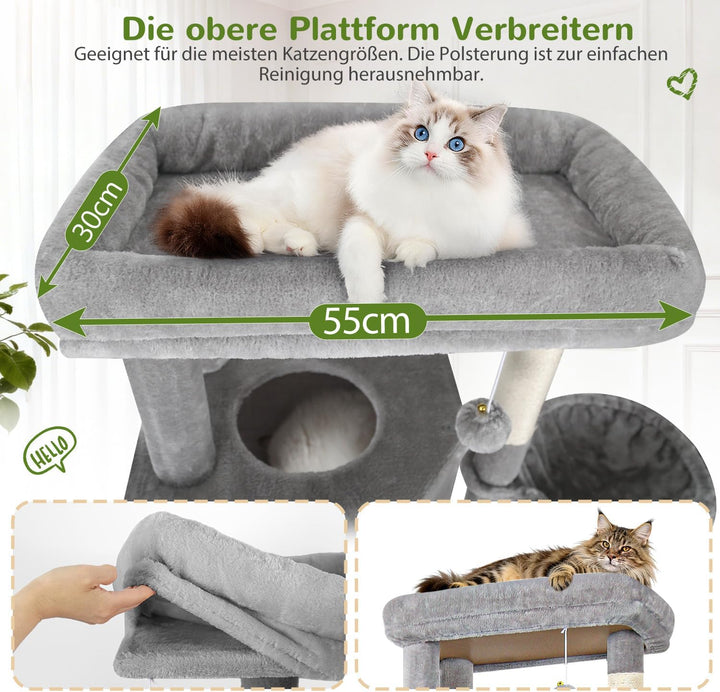 Globlazer S69B Kratzbaum XL Stabil Hoch 180 cm für Grosse Main Coon Katzen | Katzenbaum grosse katze