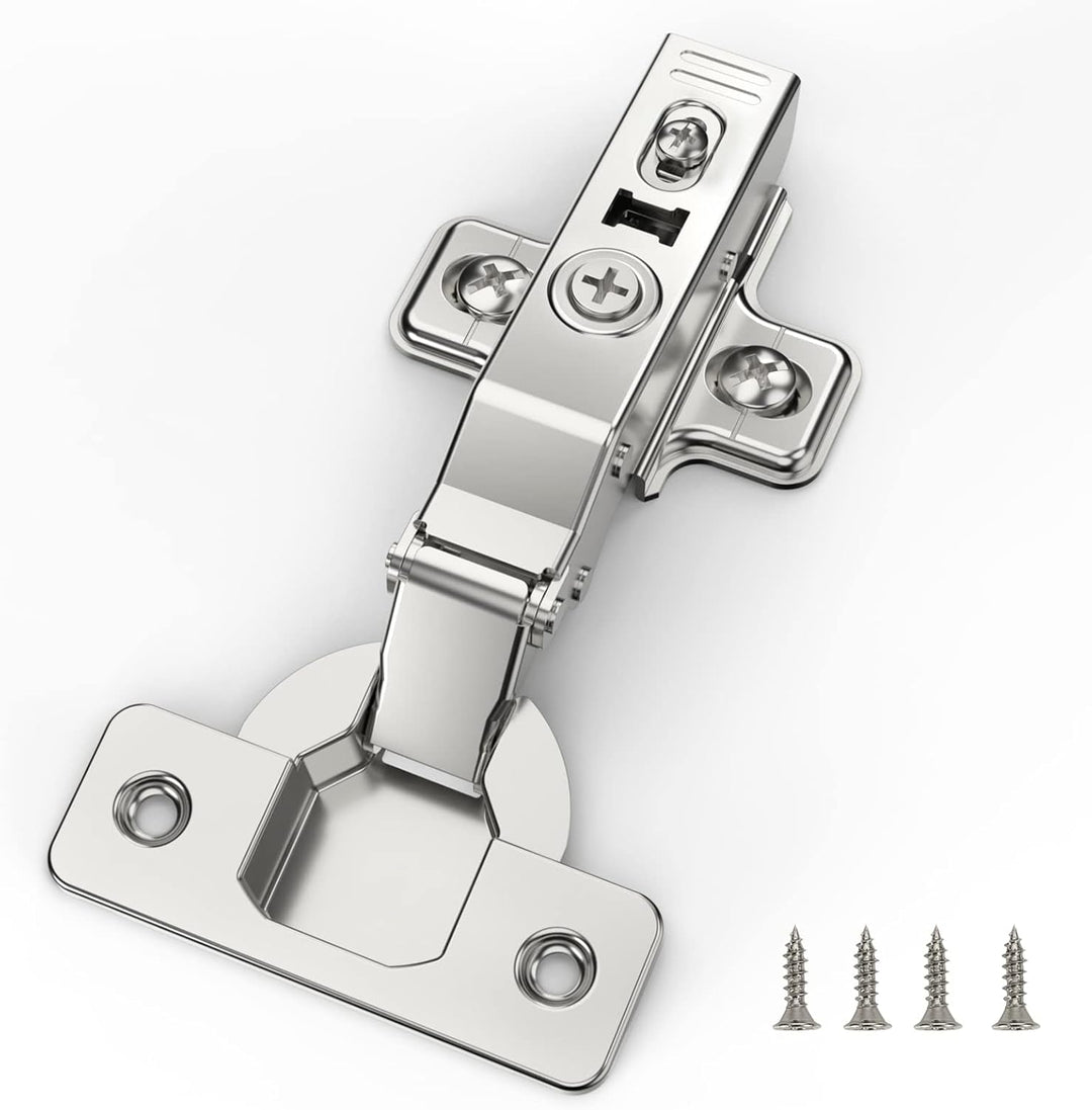 FURNIWARE 10 Stück Schrankscharniere, Öffnungswinkel 110° mit Hydraulisch Feder Perfekte Softclose K