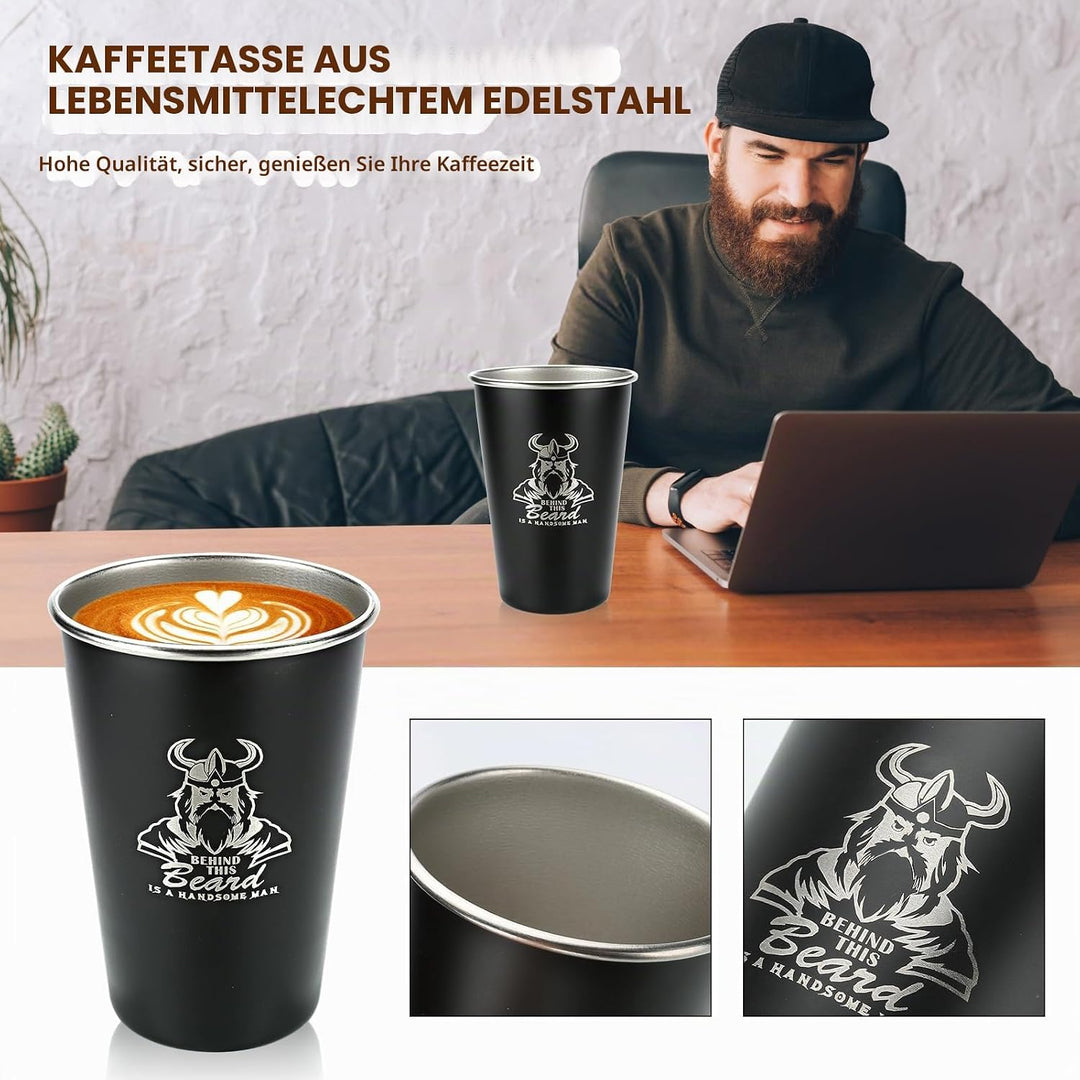 EXREIZSTBartpflege Set für männer, Bartpflege Set,mit 2 Bartöl BartbalsamBartkammBartbürsteBartschab
