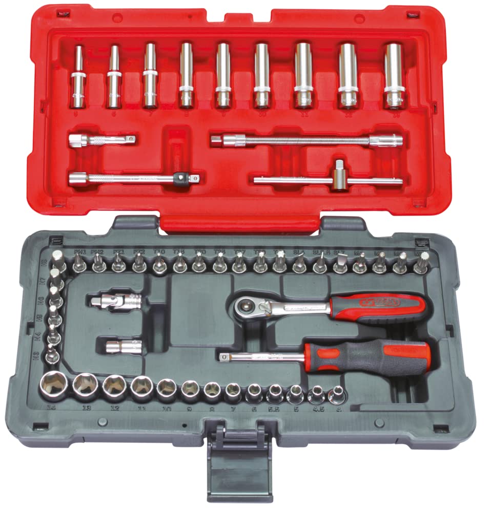 KS Tools 922.0654 Steckschlüsselsatz, 54-teilig von/Zubehör Ultimate 1/4 " 54 pièces, 54 pièces