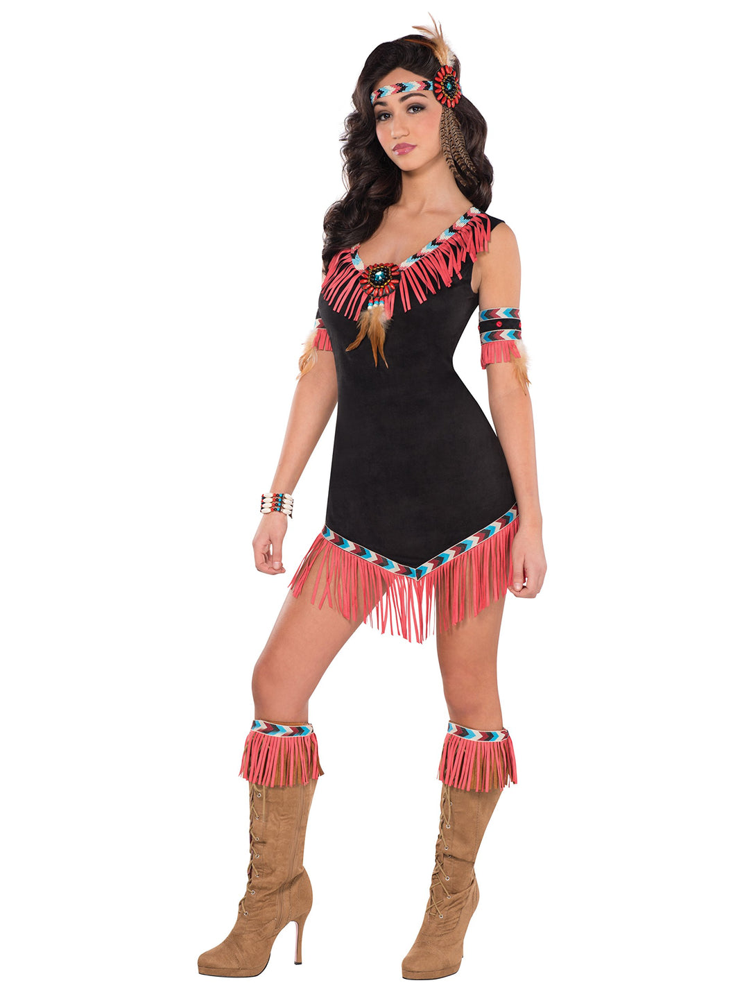 Amscan International Indian Princess Fancy Dress Damen Native American Wild Western Damen Kostüm