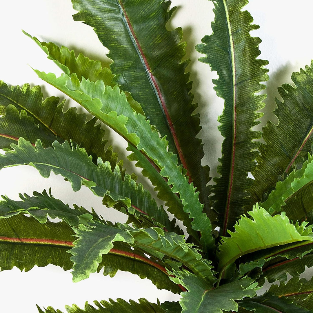 artplants.de Kunst Fransenfarn Freddy, 24 Blätter, grün, Ø 70cm, 55cm - Deko Fran - künstlicher Farn