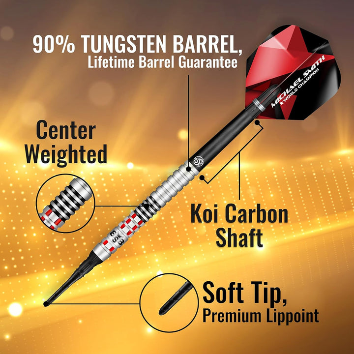 Shot Soft Darts Michael Smith Bully Boy Achieve Matchdart 90% Tungsten Softtip Darts Softdart Hochwe