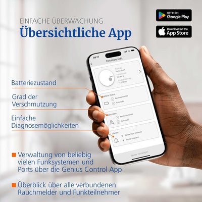 Genius Port – Funkgateway für Rauchmelder, Feueralarme jederzeit und überall