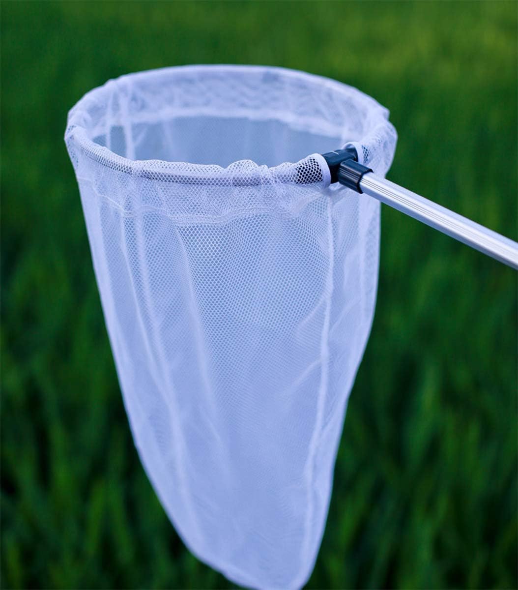 Teleskop Insekten- und Schmetterlingsnetz fängt Insekten Käfer Fischernetze mit 27,9 cm Ring, Griff