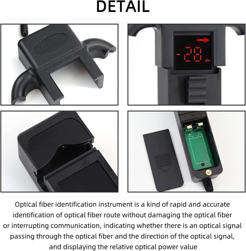 Fiber Test Tools Glasfaser-Identifikator, 800-1700