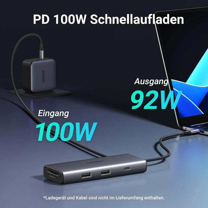 UGREEN Revodok Pro 107 USB C Docking Station 10Gbps USB-C and USB-A Data Ports USB 3.2 gen 2, 4K HMD
