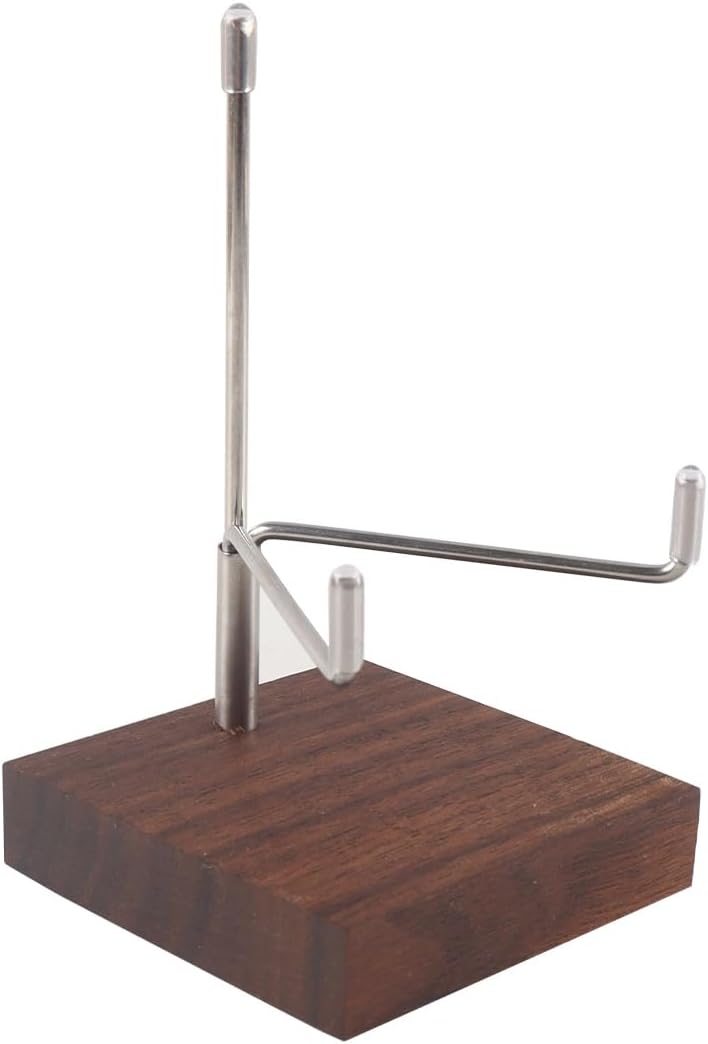 4 Stück Verstellbarer Steinständer Mit Holzsockel, Metallkristallständer Für Die Steinsammlung, Mine