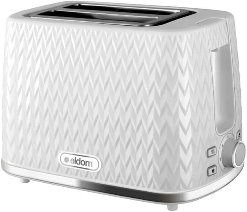 eldom TO265 Nele Toaster | 7 Röststufen | Defrost-Funktion | mit integrierten Brötchenaufsatz | Krüm