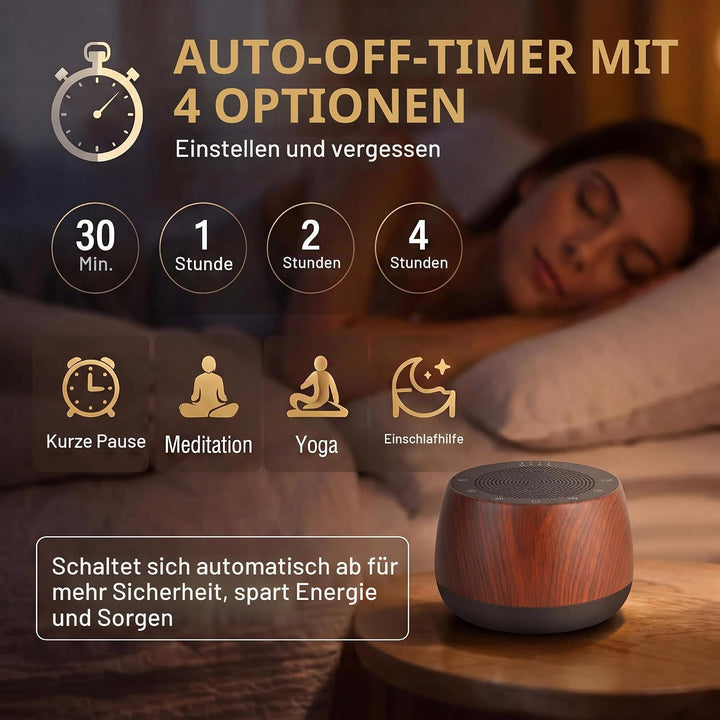 Tibetische Meditationsschalen Klangmaschine mit Timer, Tragbare Elektronische Klangschale mit 9 Gerä