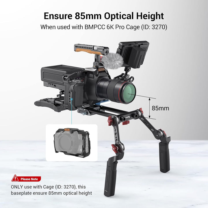 SMALLRIG Universal LWS Baseplate mit Dual 15mm Rod Clamp - 3357