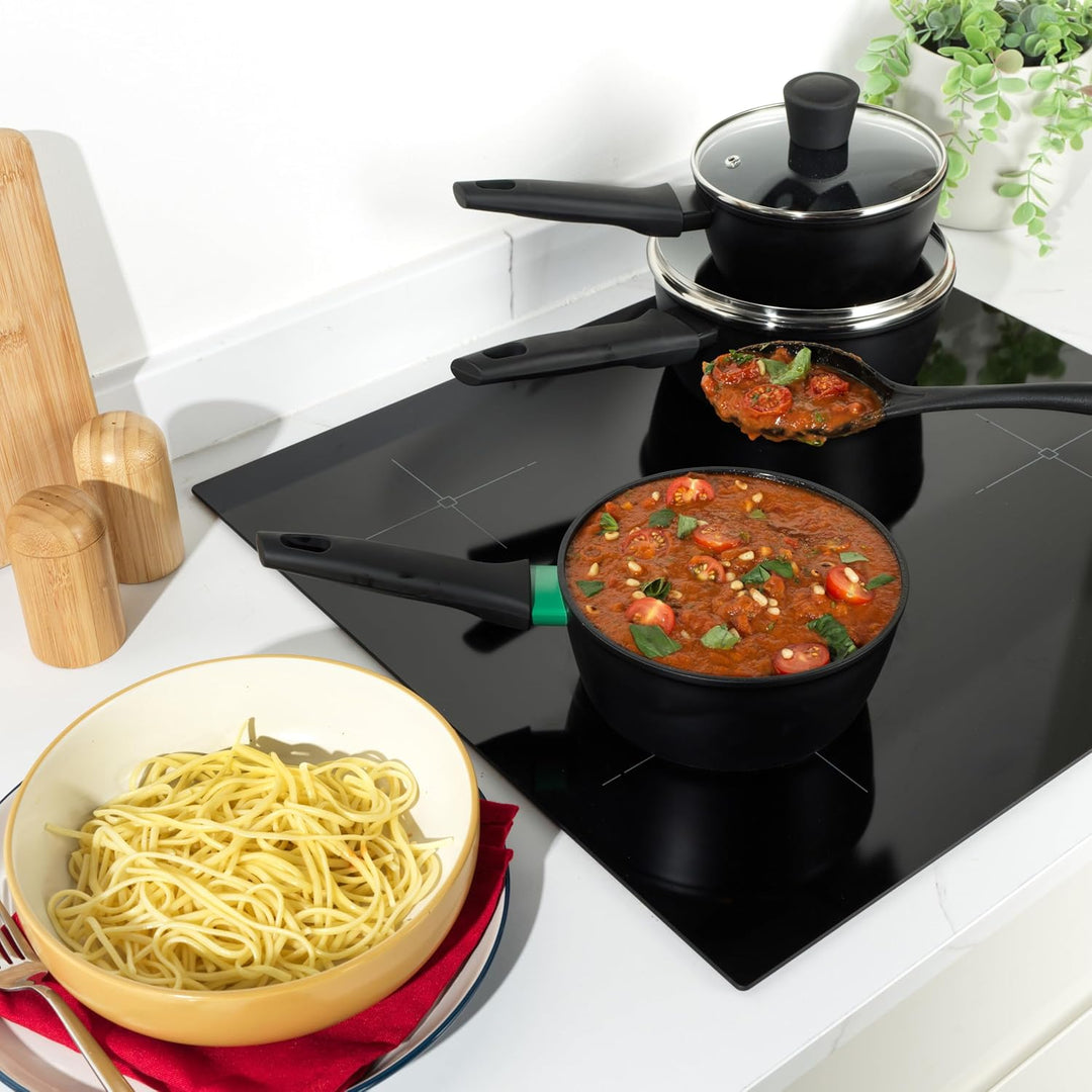 Russell Hobbs RH03258EU7 Verde Thermocollar 16 cm Kochtopf mit Deckel - gesunde keramische Antihaftb
