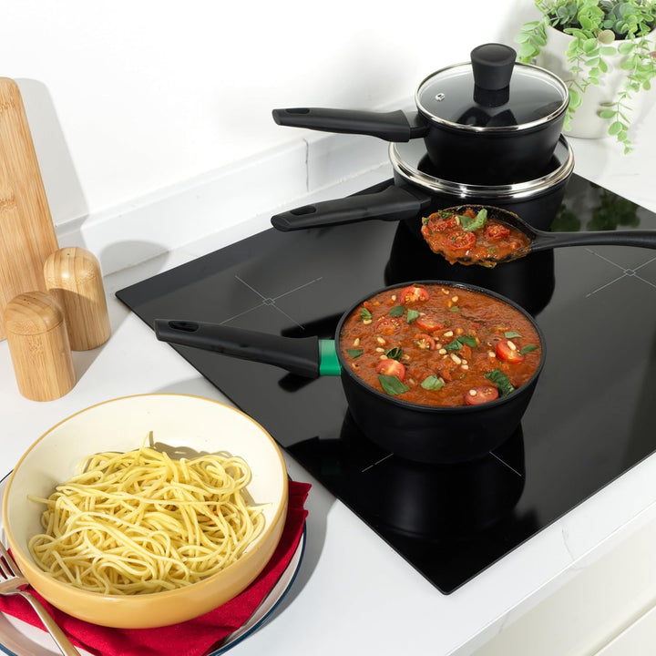 Russell Hobbs RH03258EU7 Verde Thermocollar 16 cm Kochtopf mit Deckel - gesunde keramische Antihaftb