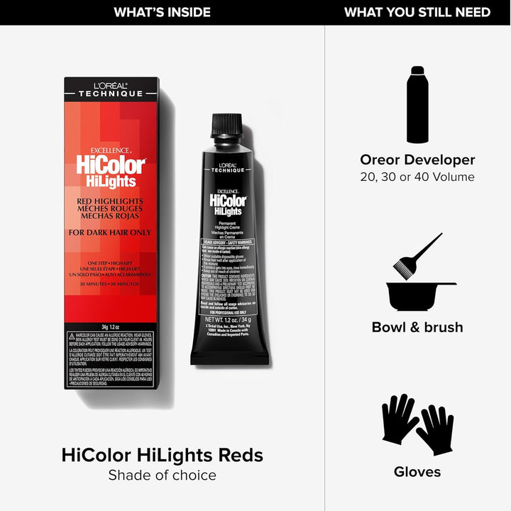 LOREAL Excel HICOLOR Hilights magenta 34 G Gewicht 35 ml (1er Pack), 35 ml (1er Pack)