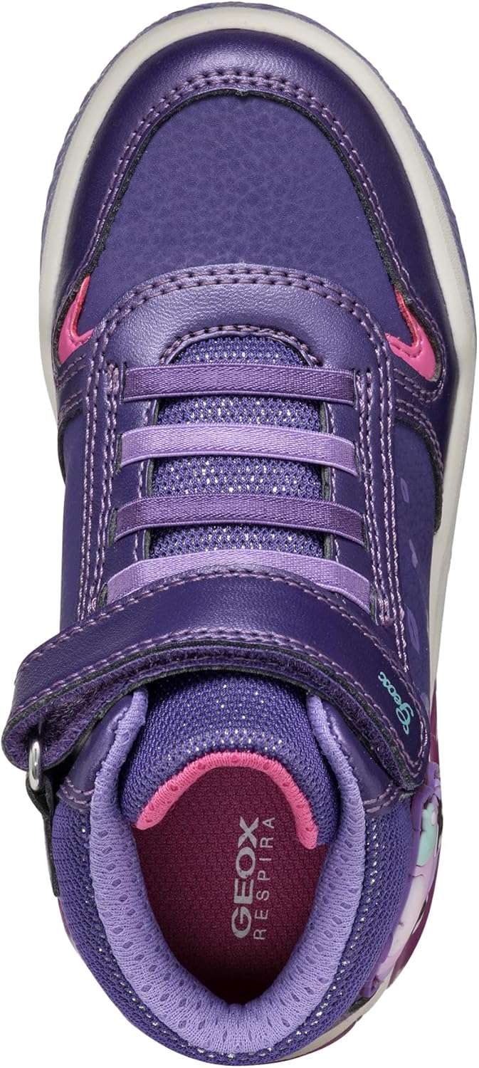 Geox Jr New Jocker Girl J22G2G0AJ12C8010, Mädchen Sneaker 24 EU Violet Fuchsia, 24 EU Violet Fuchsia