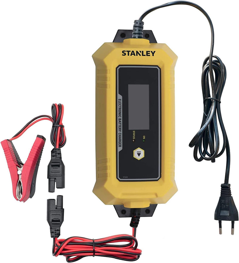 STANLEY 201871 Akkuladegerät Batterieladegerät Auto 12V – 8A Automatisch Laden & Wartung 8A - 12V, 8