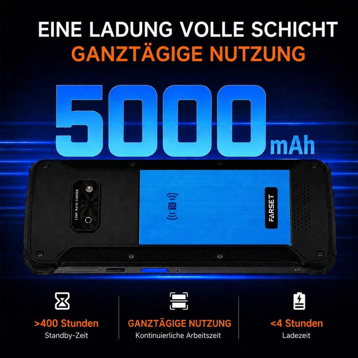 FARSET F20X PDA-Barcodescanner mit HW-N6603-Scanner-Engine, IP67 Handheld-Mobilcomputer für Inventur