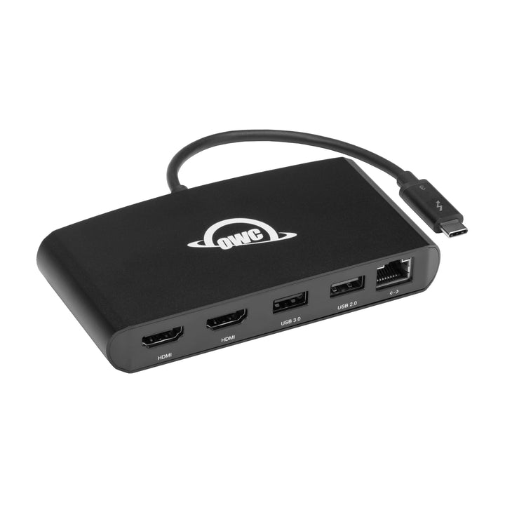 OWC - Thunderbolt 3 Mini Dock - 5 Port Thunderbolt 3 min-Dock 2 x HDMI, Features 2 x HDMI 4K60, USB