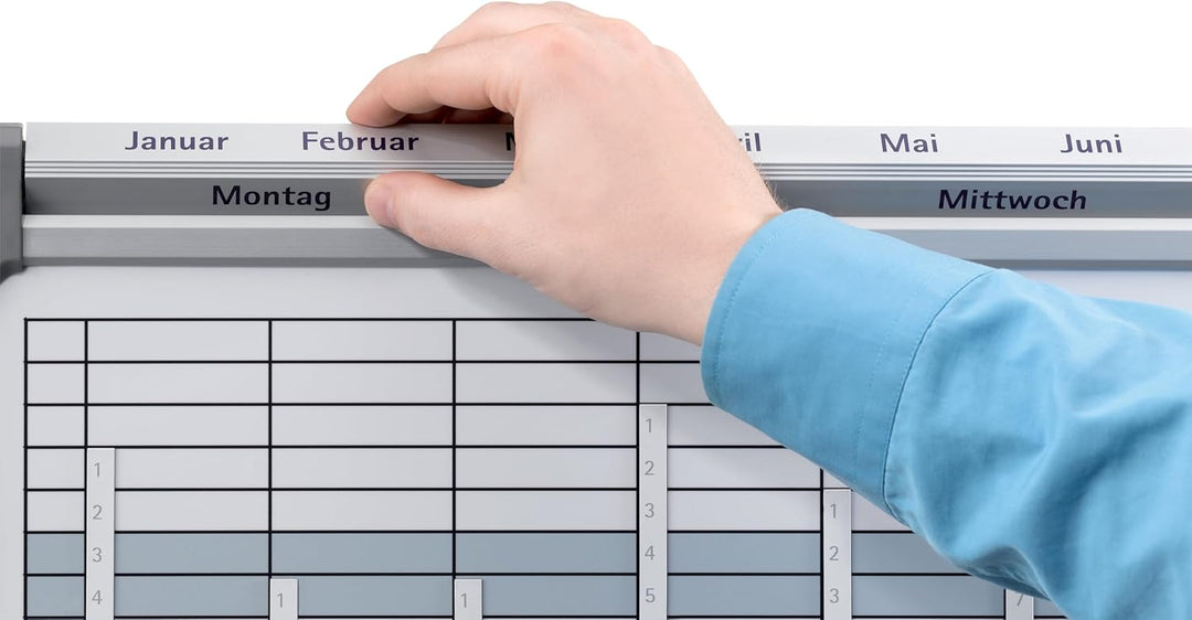 FRANKEN PRO Multifunktionsplaner, universell einsetzbar, lackiert, magnetisch, beschreibbar, trocken