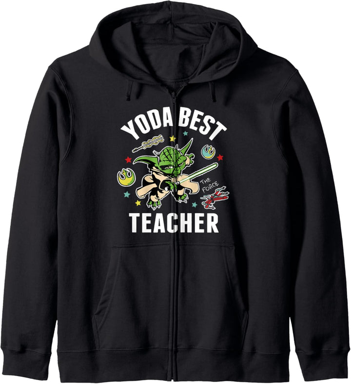 Star Wars Yoda Best Teacher Icons Kapuzenjacke
