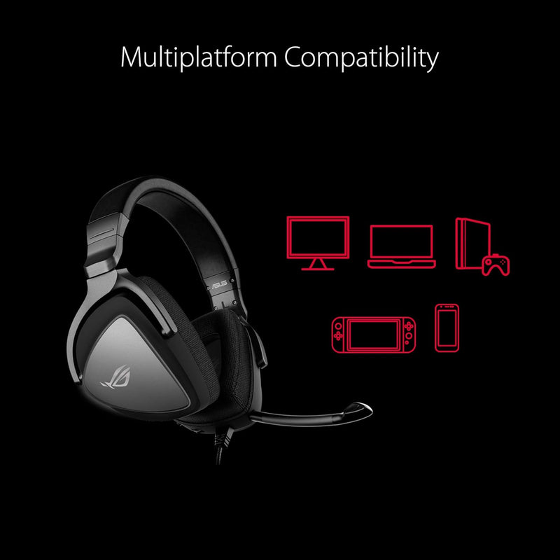 ASUS ROG Delta Core Gaming Headset (Hochauflösender Sound, Kompatibel mit PC, PS4, Xbox One und Nint