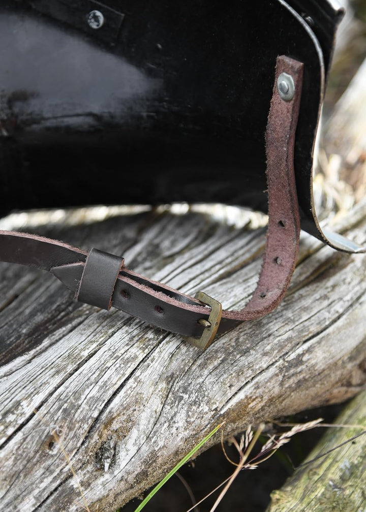 Ulfberth Halsberge - handgefertigt aus 1,6 mm Stahl Helmbart - Schaukampftauglich