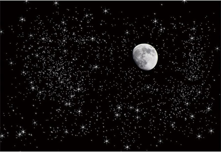 Renaiss 2.5x1.8m Schwarzer Nachthimmel Hintergrund Universum Weltraum Sternenhimmel Fotografie Hinte