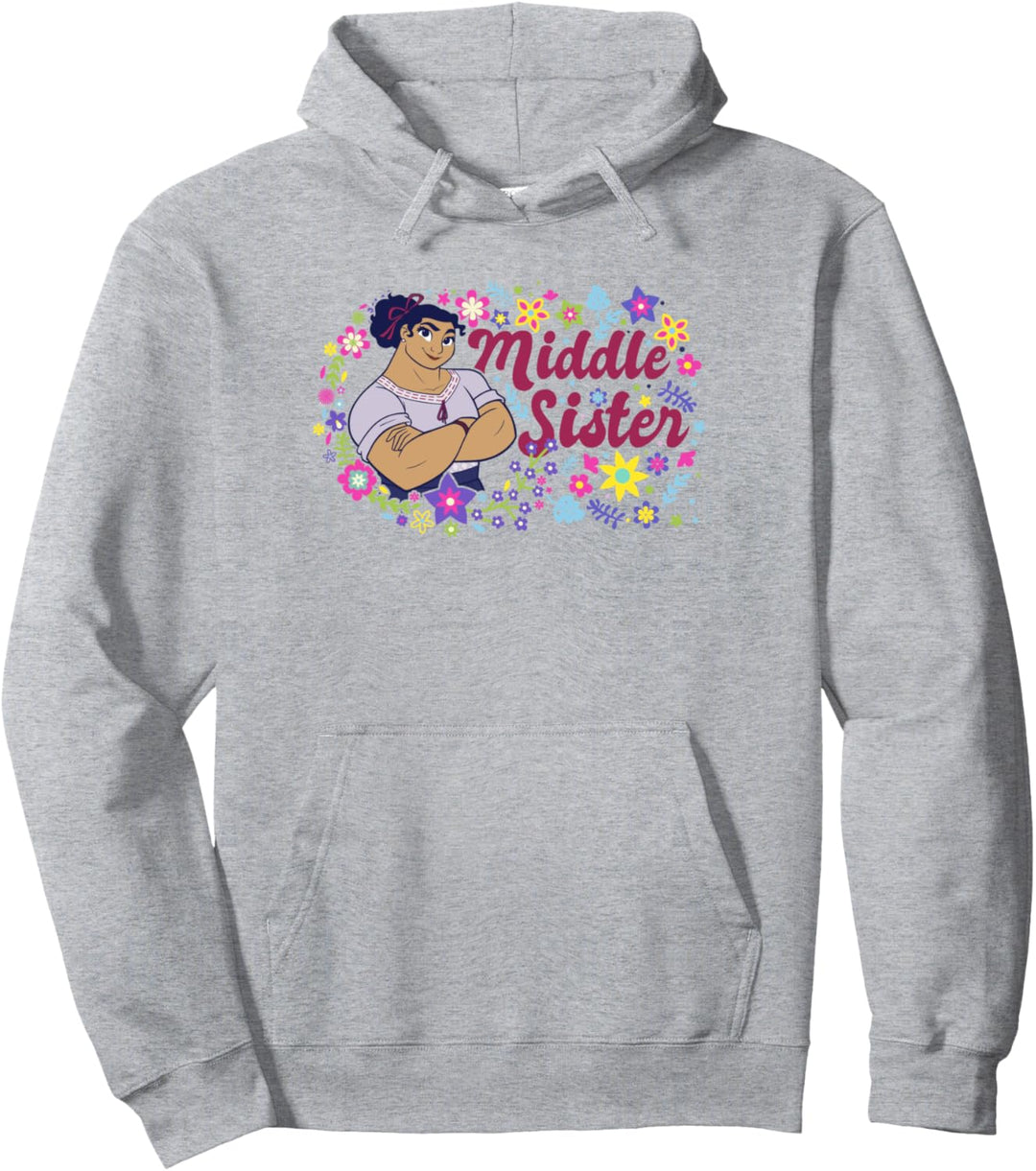 Disney Encanto Luisa Middle Sister Floral Family Pullover Hoodie