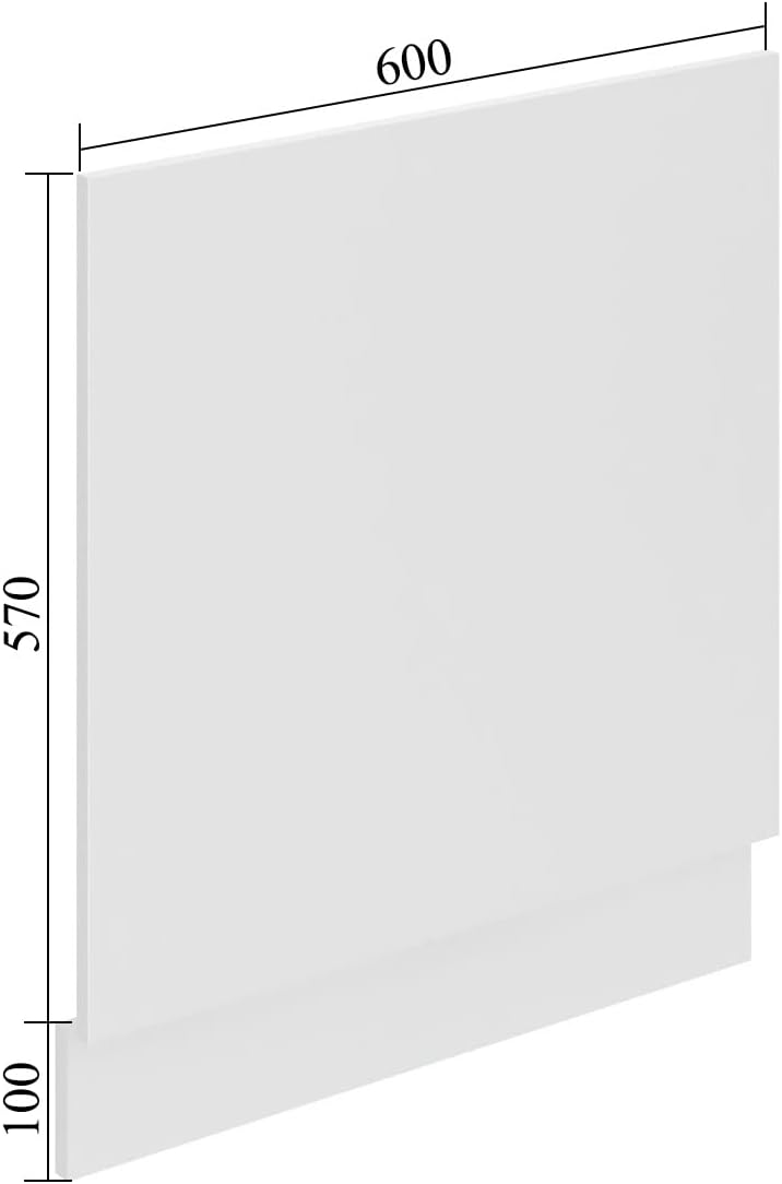 Belini Frontblende für Geschirrspüler PO. Frontblende Geschirrspüler 60 cm Breite. Frontplatte für S