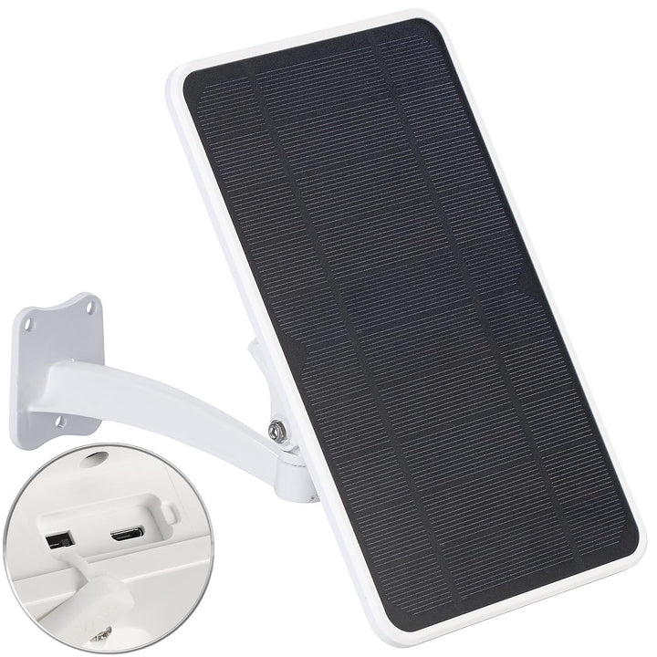 VisorTech Solarpanel 5V mit Akku: 5,5-Watt-Solarpanel mit 5.000-mAh-Powerbank, 5V, für IP-Kameras u.