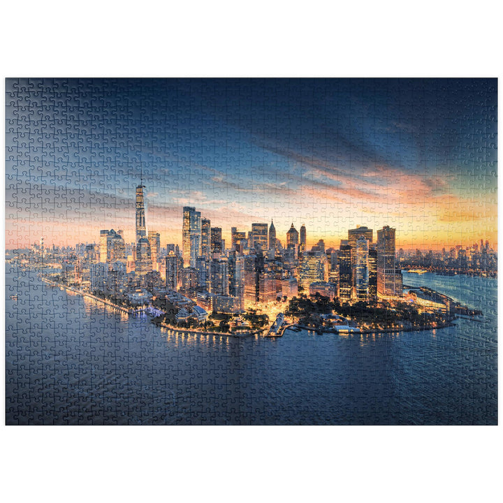 New York City Panorama Skyline bei Sonnenaufgang - Premium 1000 Teile Puzzle - MyPuzzle Sonderkollek