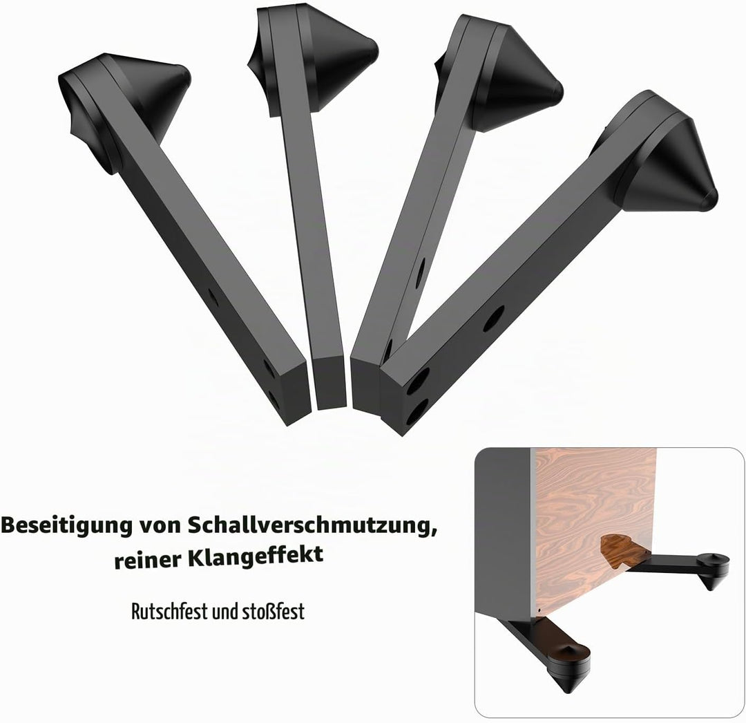 4 Stücke Lautsprecher Spikes Aluminium Spike Absorber Isolation Lautsprecher Spike Ständer,Stossfest