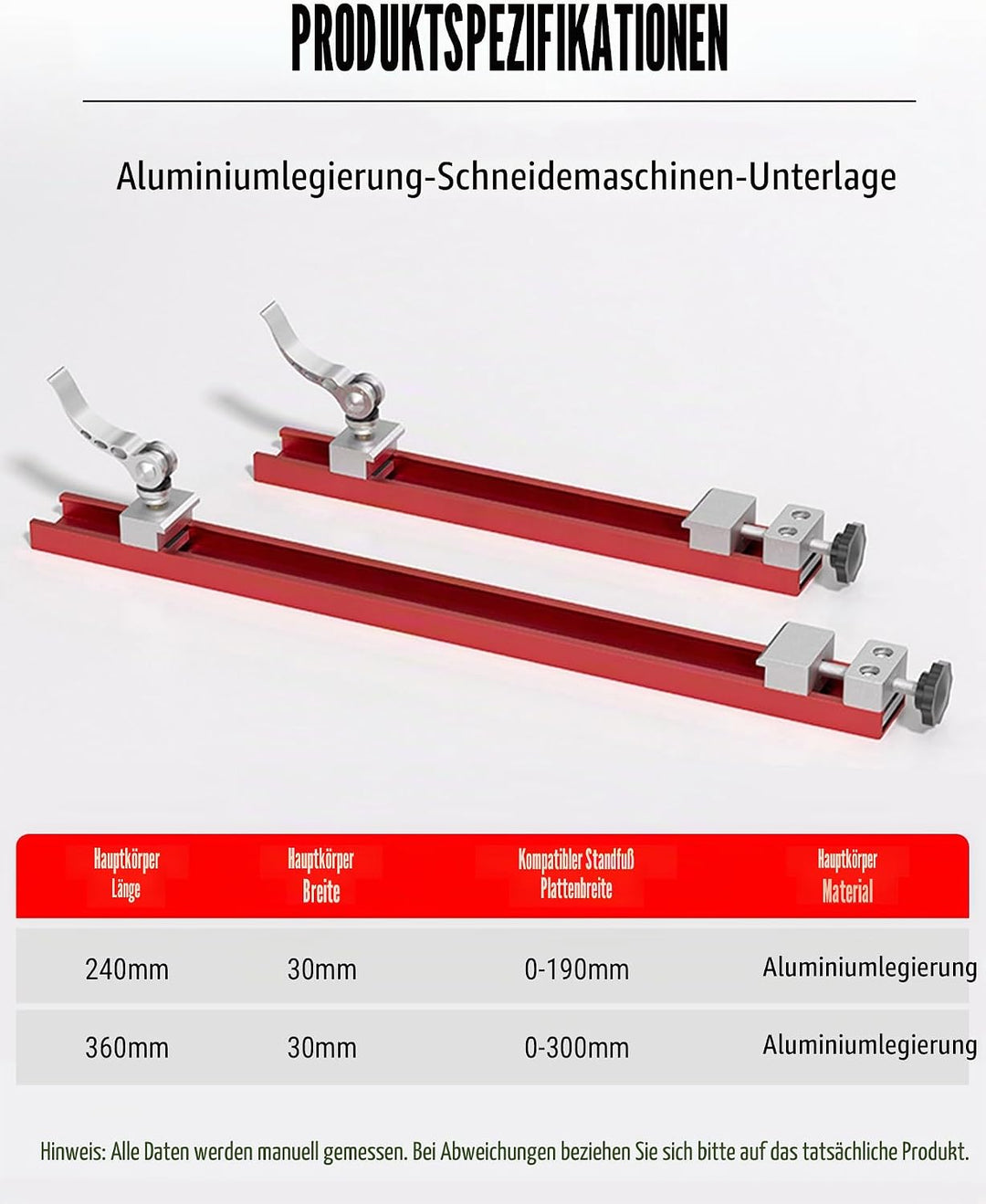 Führungsschiene Handkreissäge, 240mm Universal Schiene für Kreissäge, Aluminiumlegierung Sägeschiene