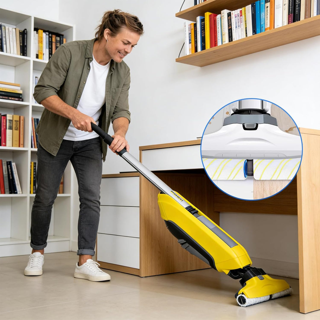 8 Stück Walzenset für Karcher FC7 FC3 FC5 EWM2 Staubsaugerbürste, Mikrofaser Rollen für Karcher Bode