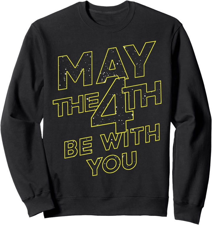 Star Wars May The 4th Be With You Galaxy Fill Text Sweatshirt