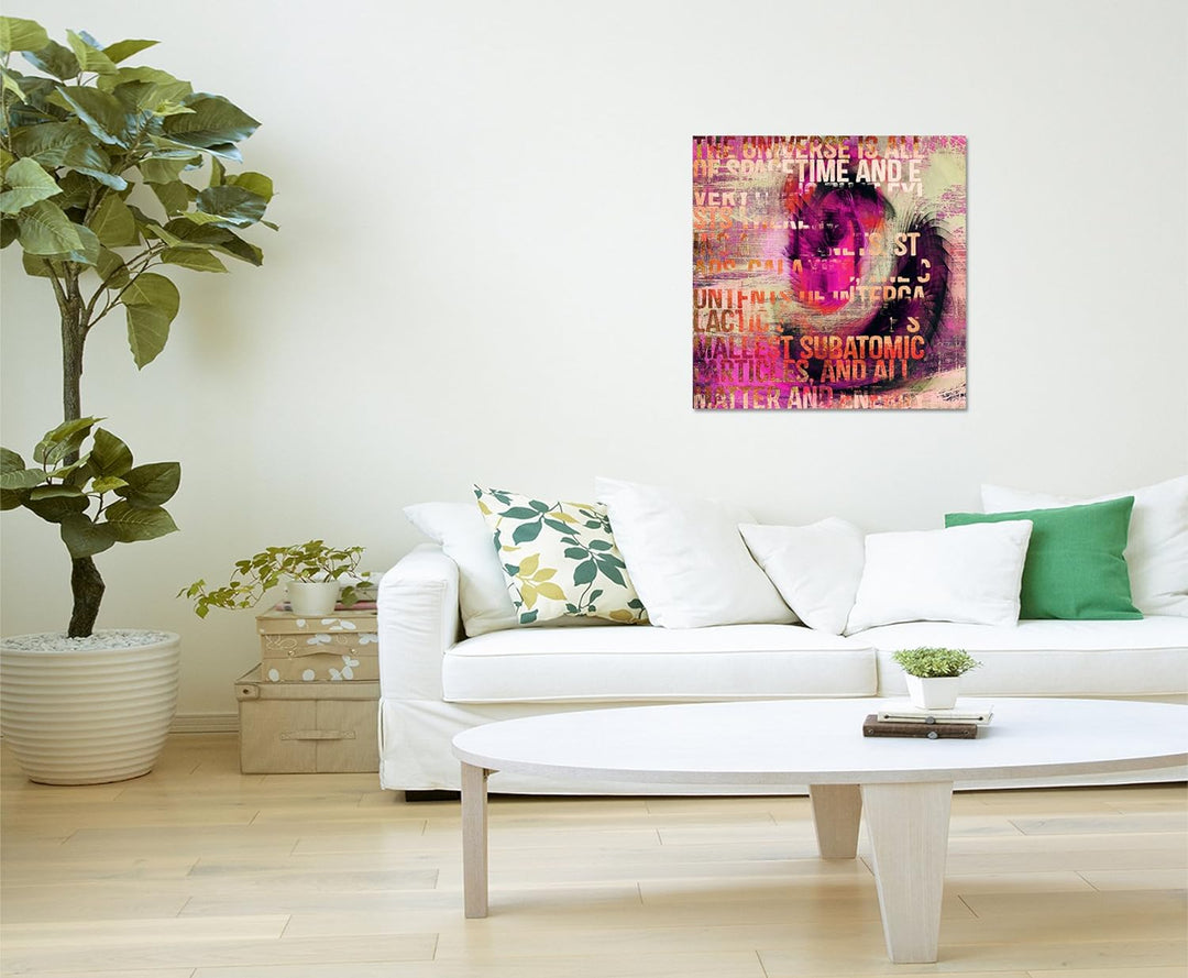 The Universe is a space of Time - Abstraktes Bild auf Leinwand Abstrakt143- dekorativer Einteiler Wa