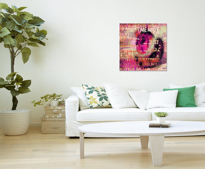 The Universe is a space of Time - Abstraktes Bild auf Leinwand Abstrakt143- dekorativer Einteiler Wa