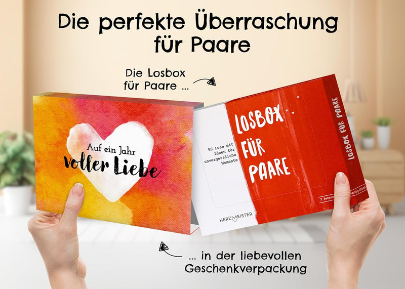 Geschenk für Paare - Unvergessliche Momente zu zweit erleben - Pärchen Geschenk für Ihn und Sie - Ge