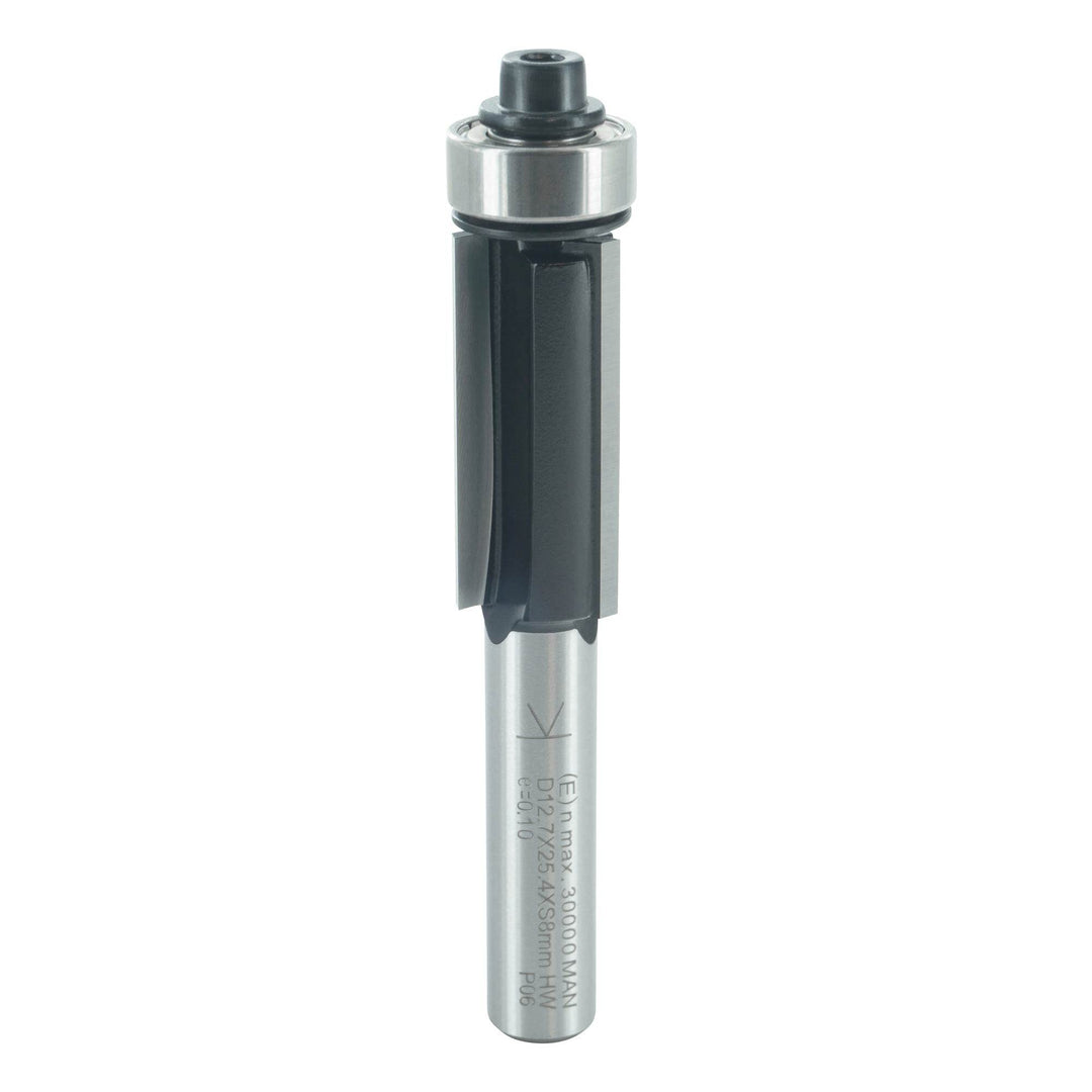 ENT 13502 Bündigfräser HW, Schaft (S) 8 mm, Durchmesser (D) 12,7 mm, NL 25,4 mm, Z3, SL 32 mm, GL 68