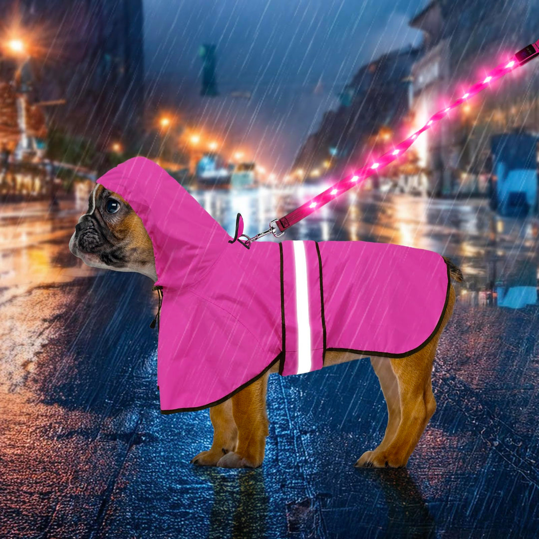 Weesiber Reflektierender wasserdichter Hunde-Regenmantel – Wasserdichter reflektierender Hunde-Regen