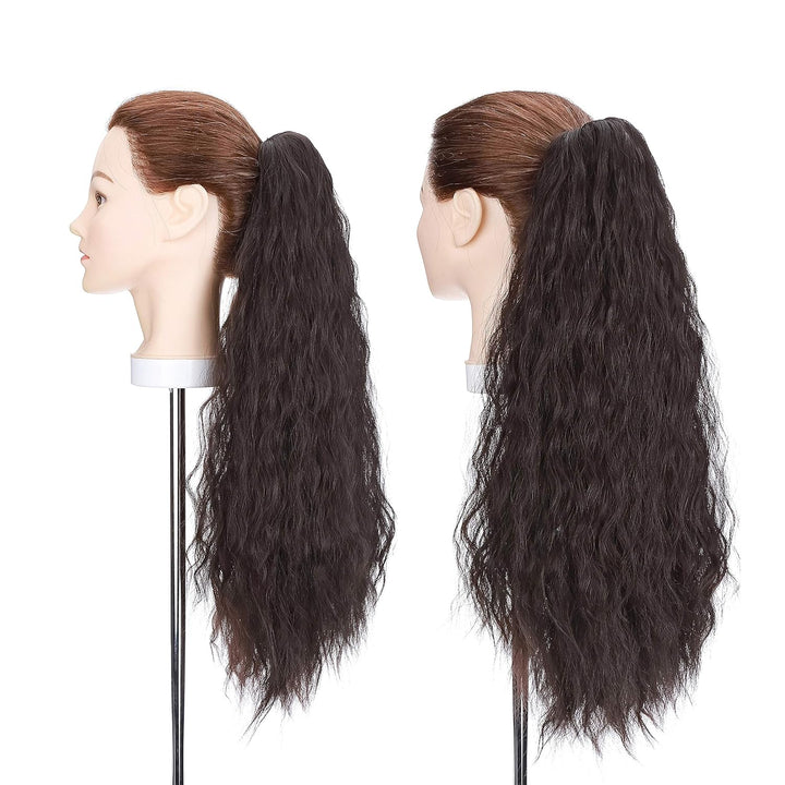 SEGO Ponytail Extension Pferdeschwanz Zopf Corn Wavy Haarteil Haarverlängerung Hair Piece Haar mit K