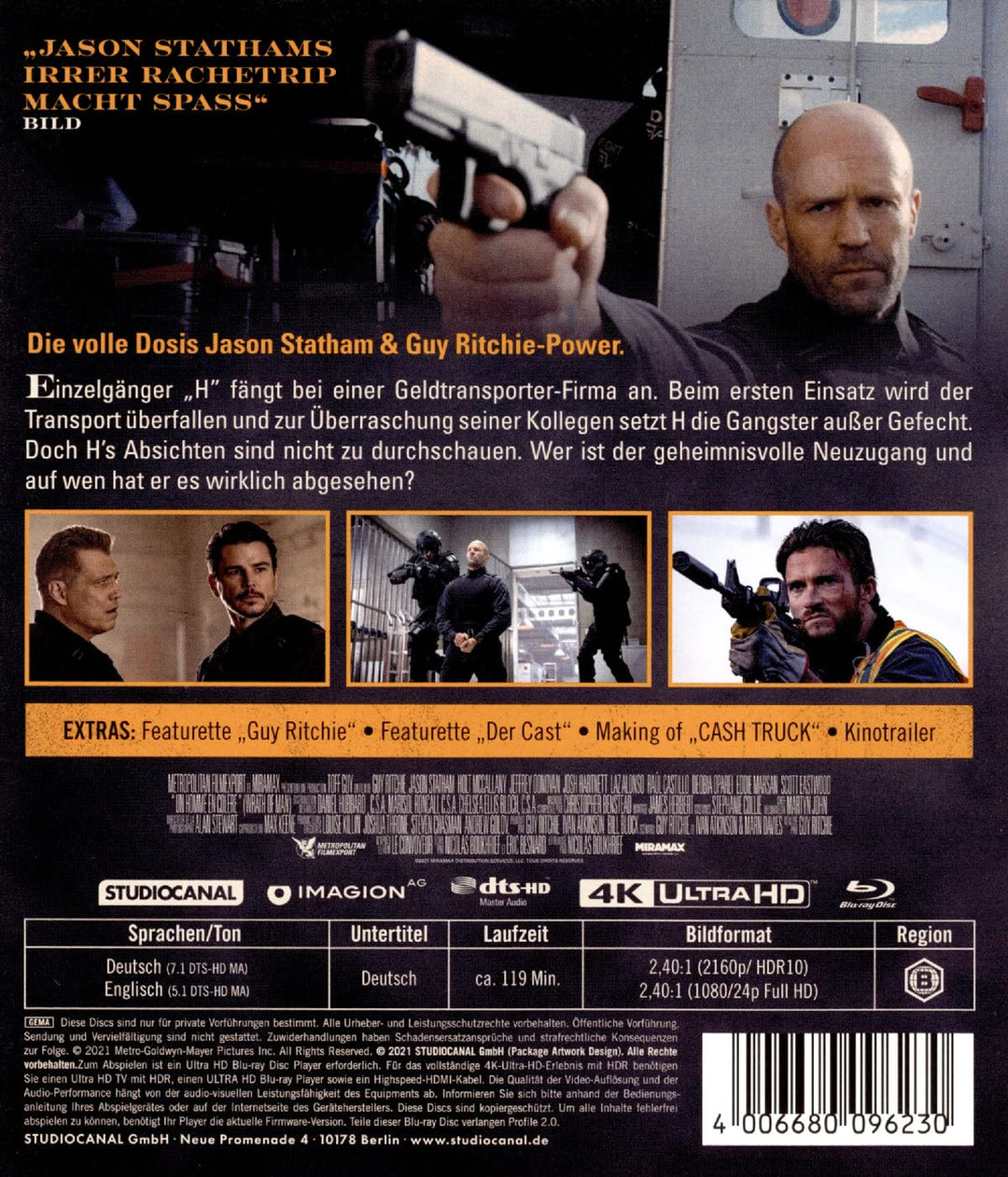 Cash Truck / 4K Ultra HD [Blu-ray], Blu-ray