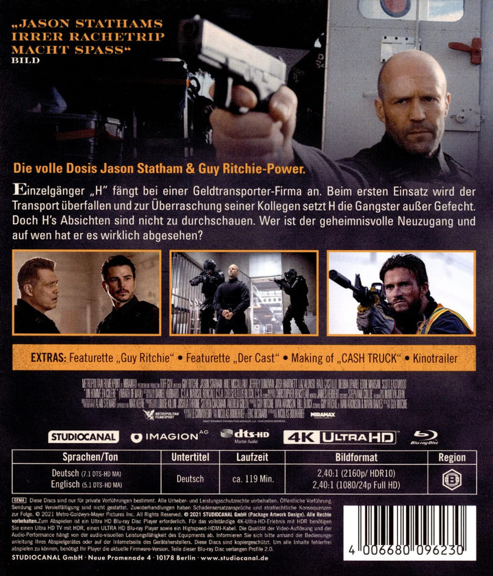 Cash Truck / 4K Ultra HD [Blu-ray], Blu-ray