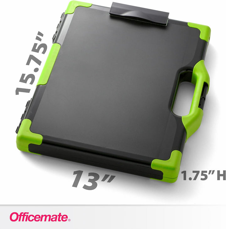 Officemate Carry All 83325 Aufbewahrungsbox für Klemmbrett, Buchstaben-/Rechtsgrösse, Schwarz und Gr
